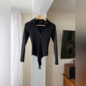 Express Black v-neck Bodysuit